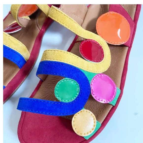 NEW L’Amour Des Pieds Darrius Multicolor Leather Comfort Sandal size 39.5 US 9 - Picture 3 of 10